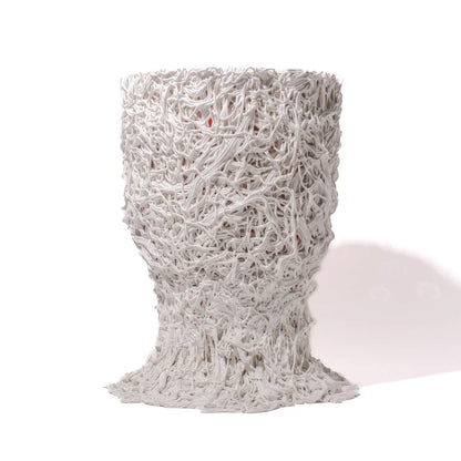 Moss Vase - White, Orange