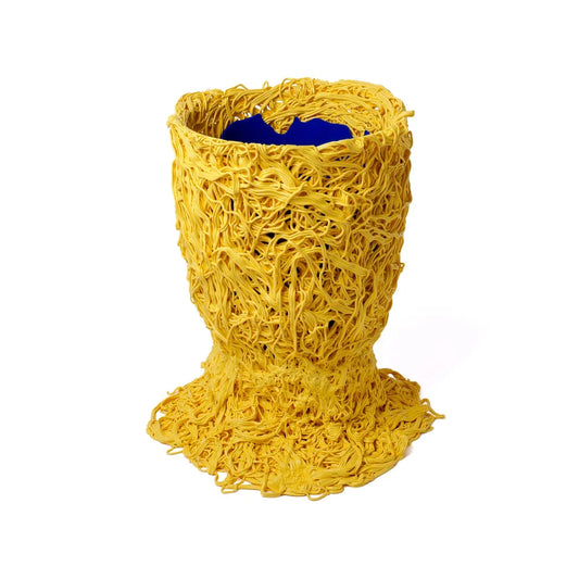 Moss Vase - Matt Pastel Yellow, Blue