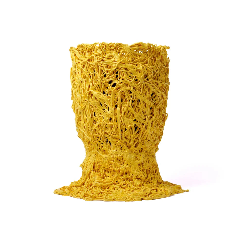 Moss Vase - Matt Pastel Yellow, Blue