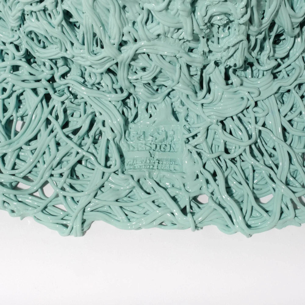 Moss Vase - Aqua, Red