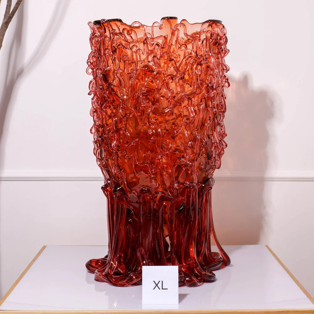 Medusa Vase - Clear Antique Pink