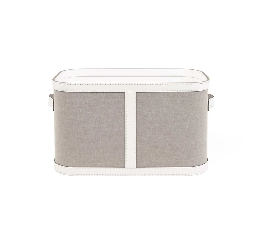 Penelope Small Basket With Handle Taupe