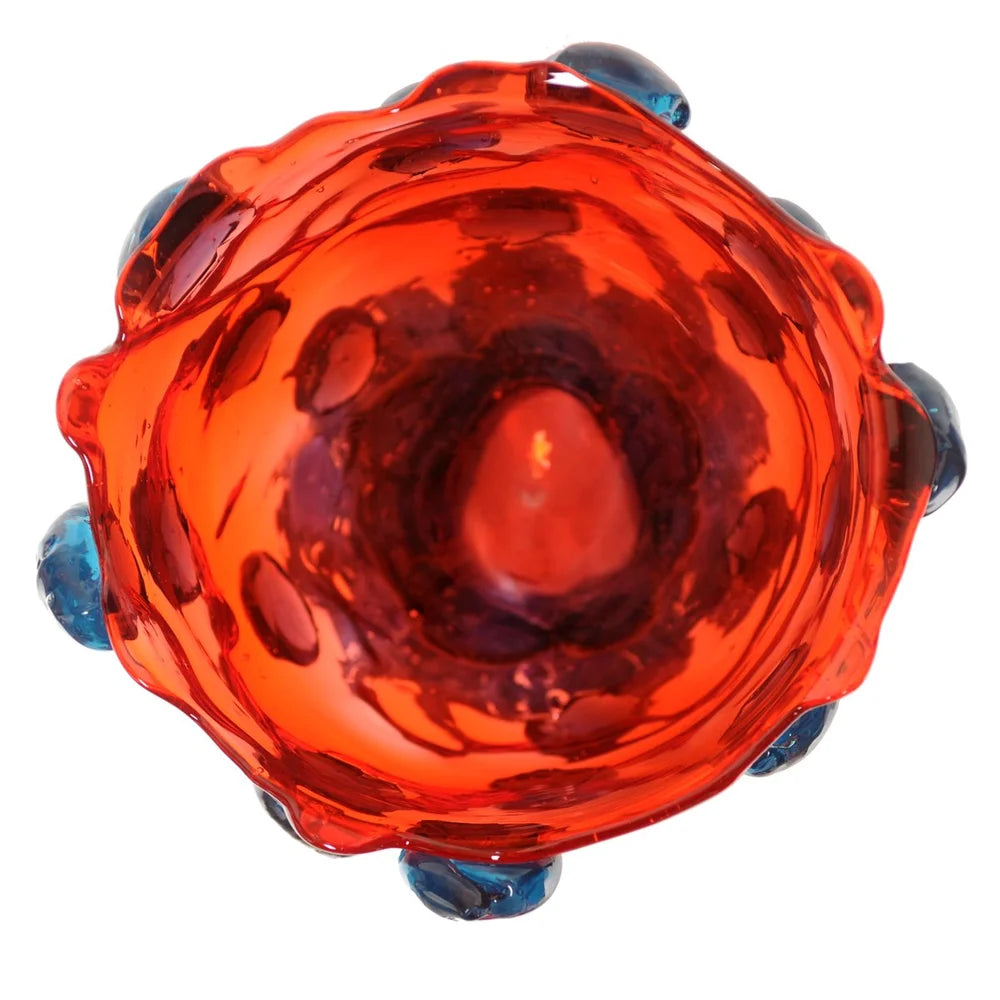 Nugget Vase - Red, Light Blue