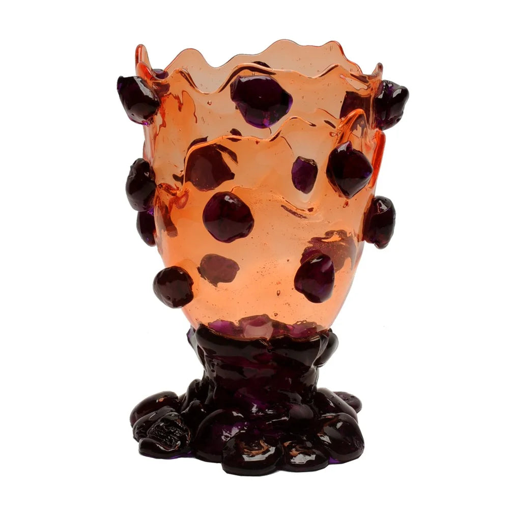 Nugget Vase - Clear Ruby, Purple