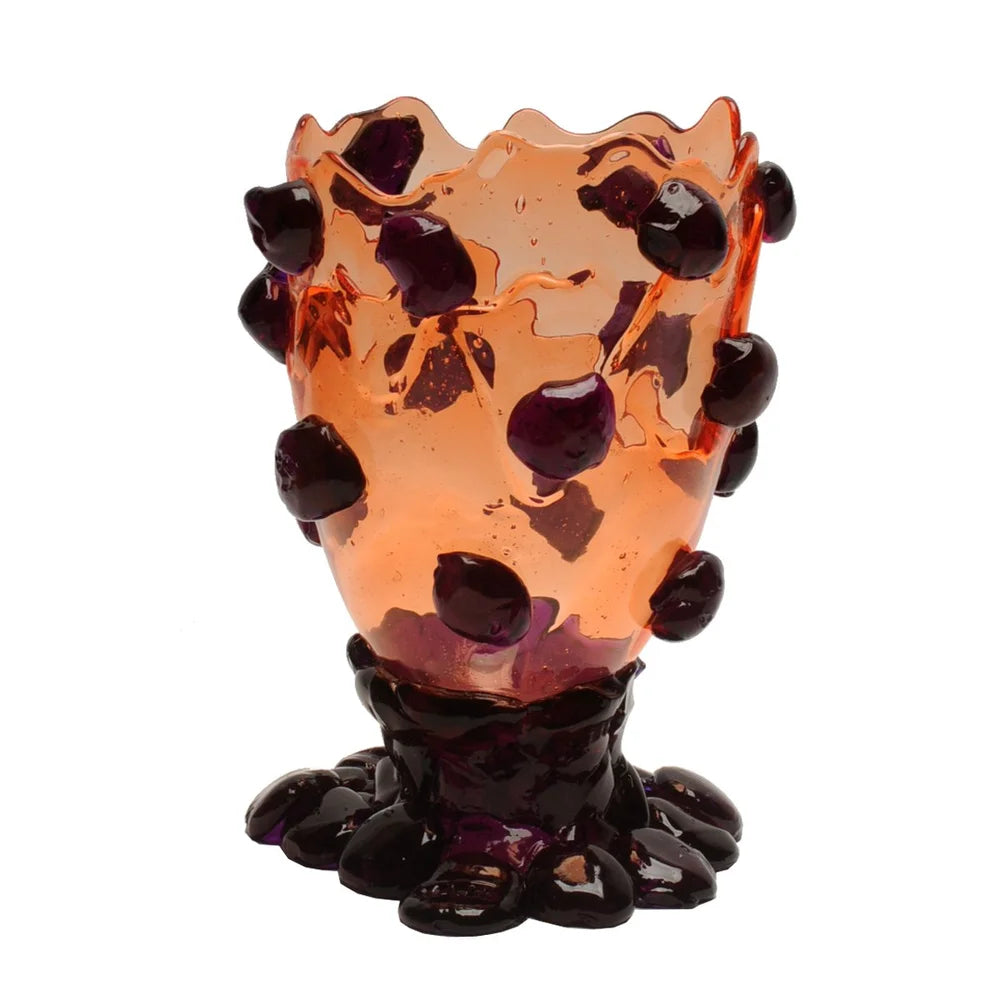 Nugget Vase - Clear Ruby, Purple