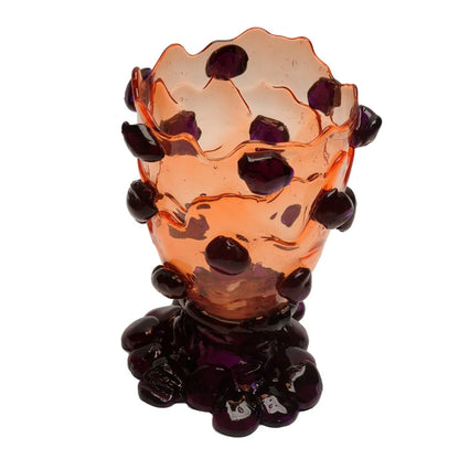 Nugget Vase - Clear Ruby, Purple
