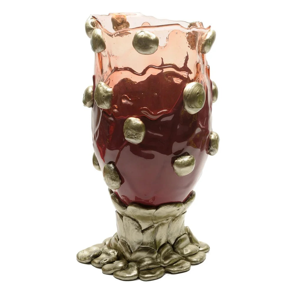 Nugget Vase Extra Colour - Clear Pink, Matt Cherry, Bronze