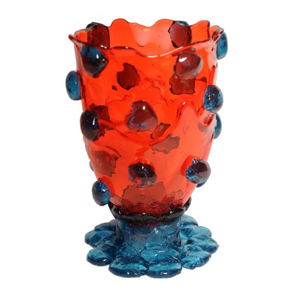 Nugget Vase - Red, Light Blue
