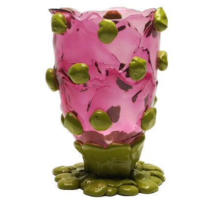 Nugget Vase - Light Fuchsia, Dust Green
