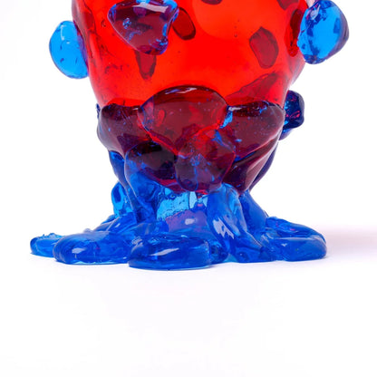 Nugget Vase - Red, Light Blue