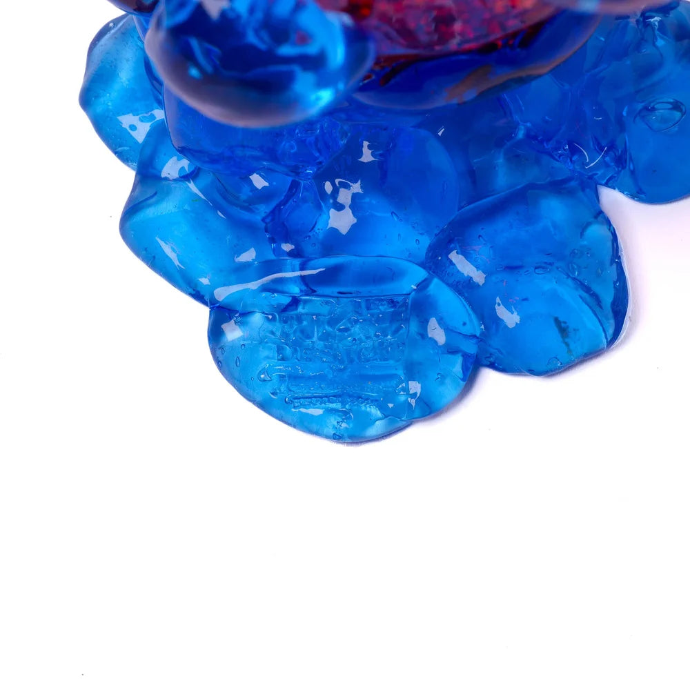 Nugget Vase - Red, Light Blue