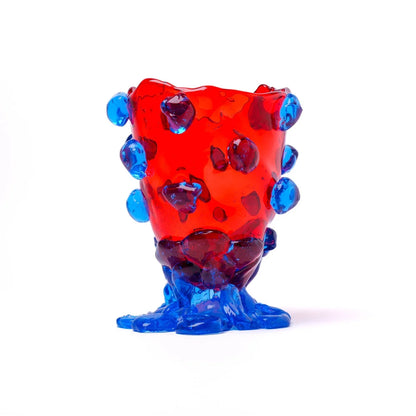 Nugget Vase - Red, Light Blue