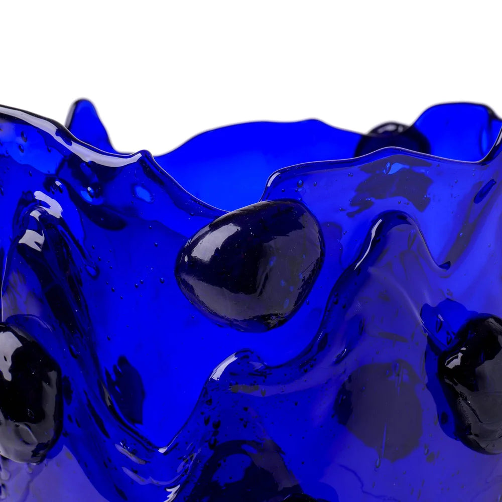 Nugget Vase - Clear Blue