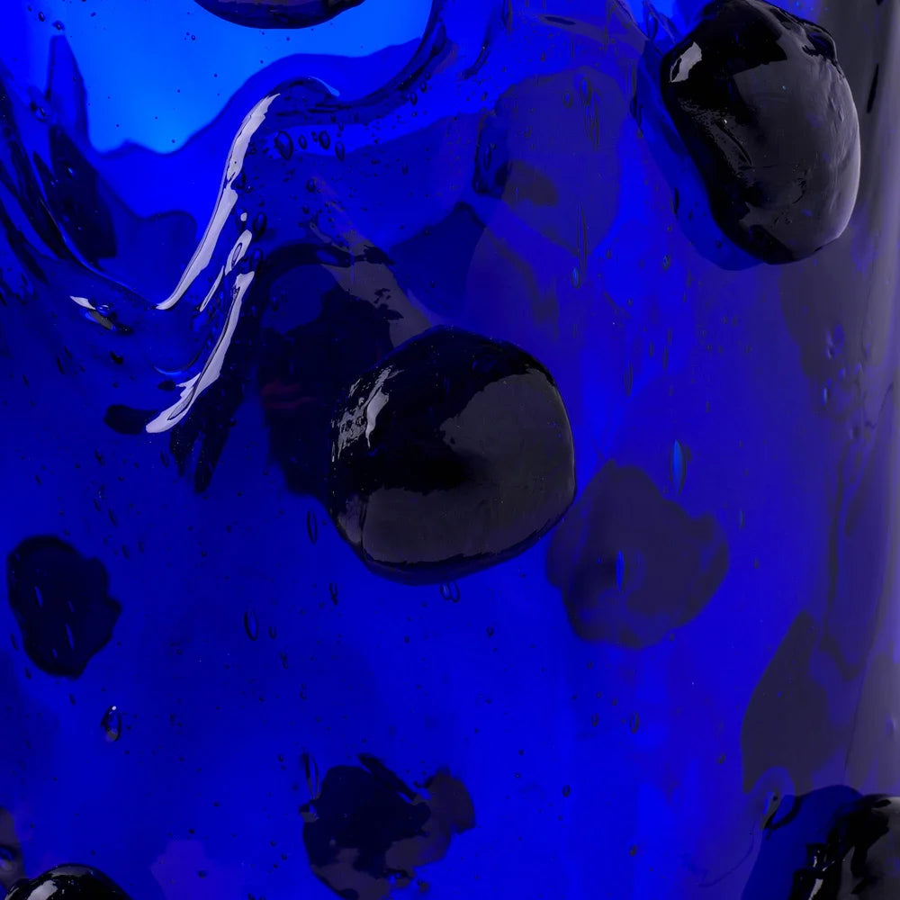 Nugget Vase - Clear Blue