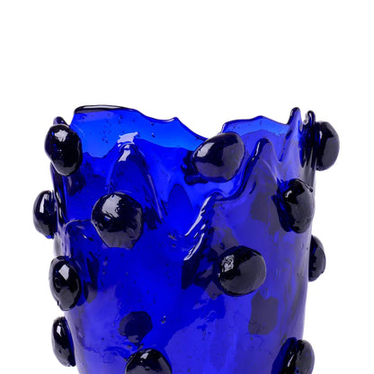 Nugget Vase - Clear Blue