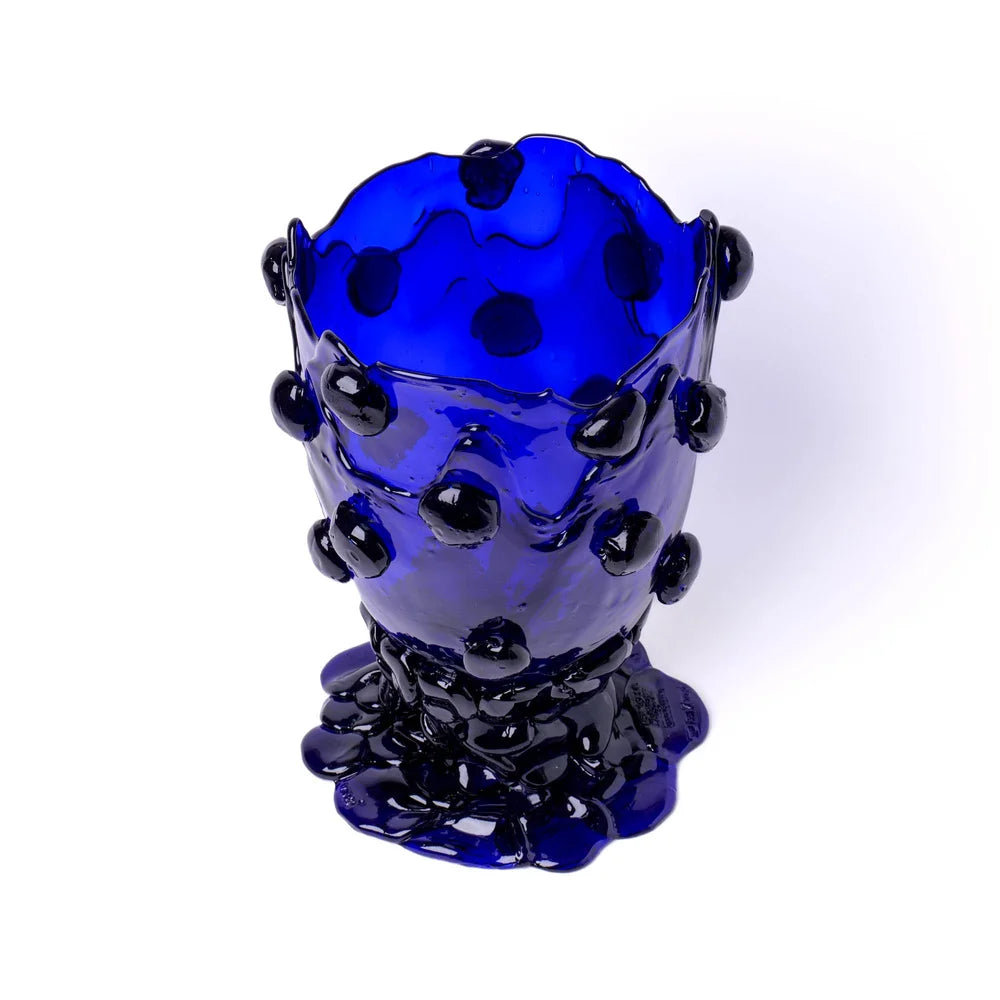 Nugget Vase - Clear Blue