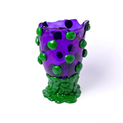 Nugget Vase - Clear Purple, Matt Green