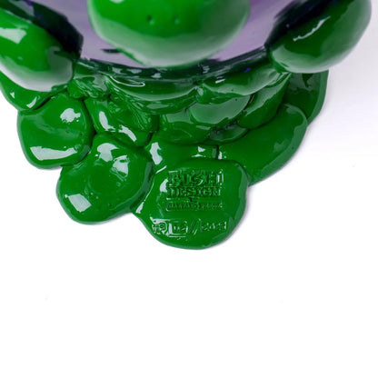 Nugget Vase - Clear Purple, Matt Green