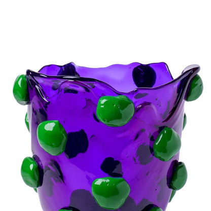 Nugget Vase - Clear Purple, Matt Green
