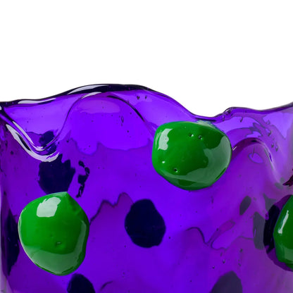 Nugget Vase - Clear Purple, Matt Green