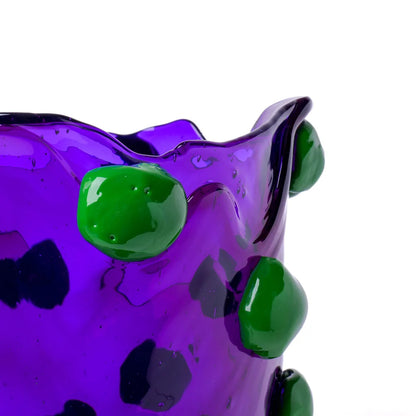 Nugget Vase - Clear Purple, Matt Green