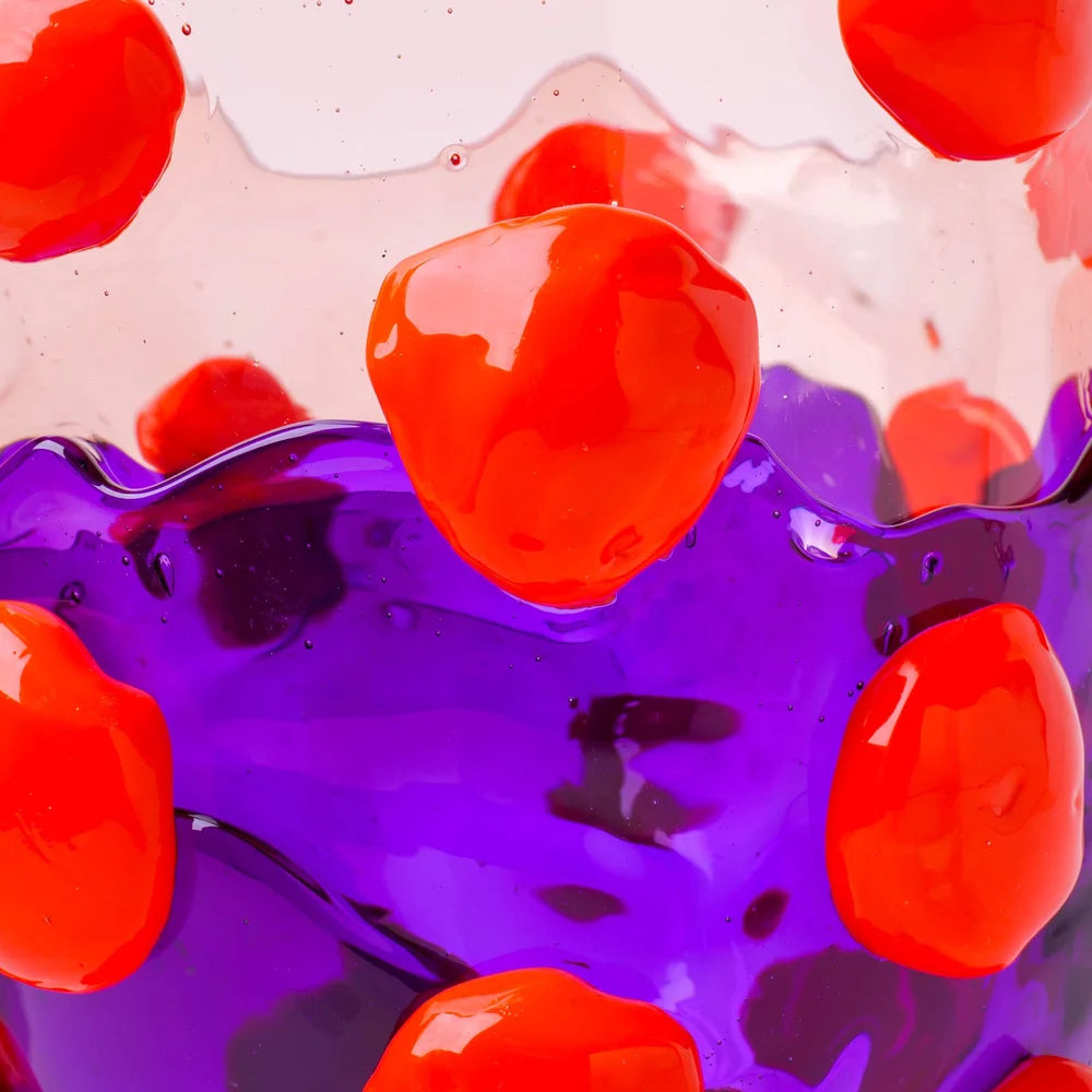 Nugget Vase Extra Colour - Light Ruby, Purple, Orange