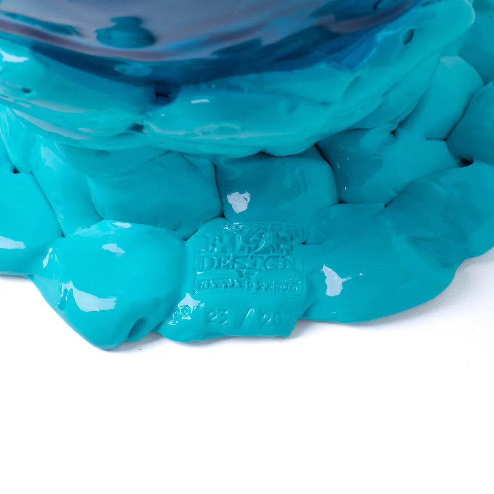 Nugget Vase Extra Colour - Clear Aqua, Emerald, Turquoise