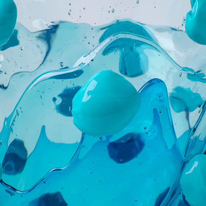 Nugget Vase Extra Colour - Clear Aqua, Emerald, Turquoise