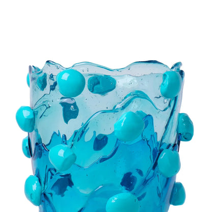 Nugget Vase Extra Colour - Clear Aqua, Emerald, Turquoise
