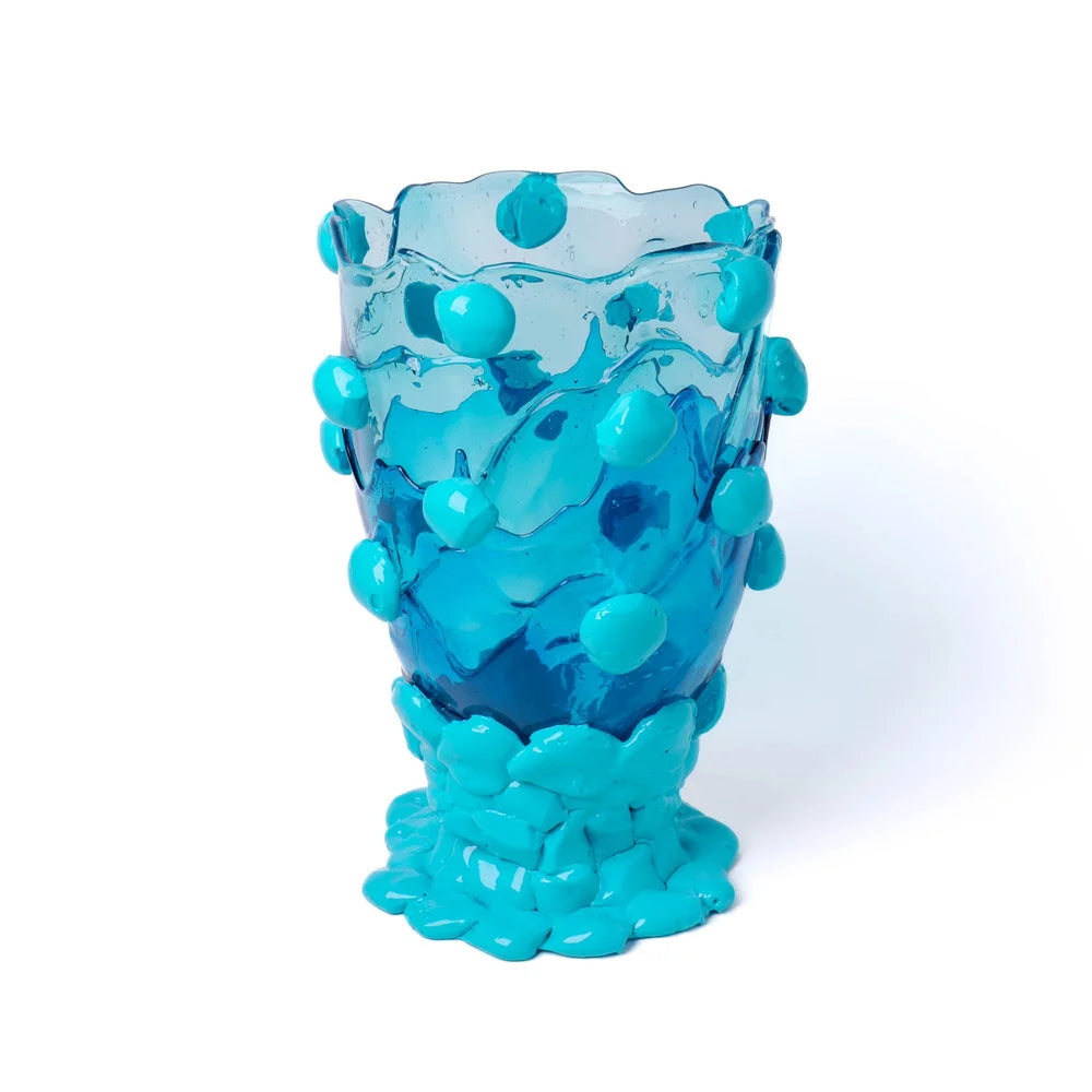 Nugget Vase Extra Colour - Clear Aqua, Emerald, Turquoise