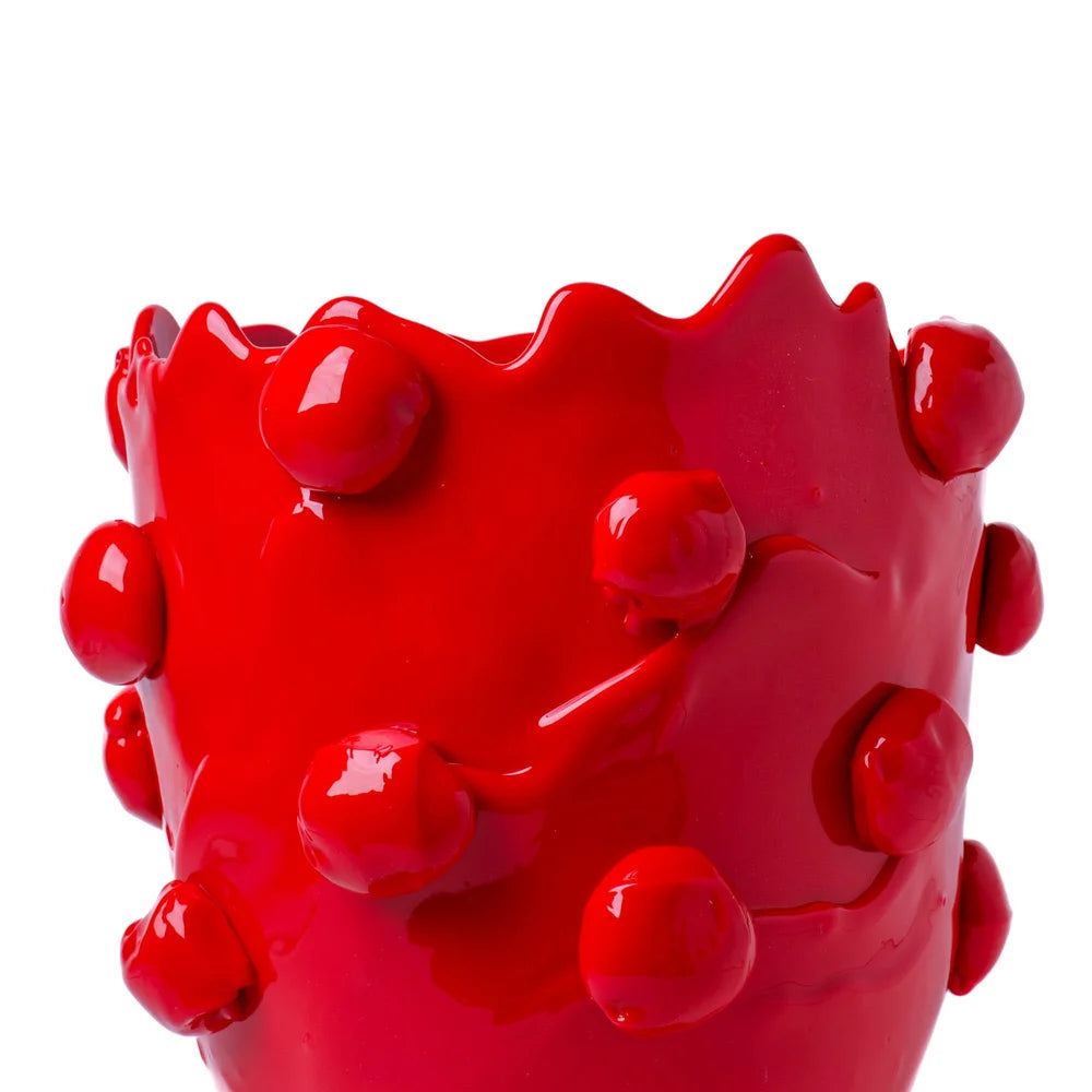 Nugget Vase - Matt Red