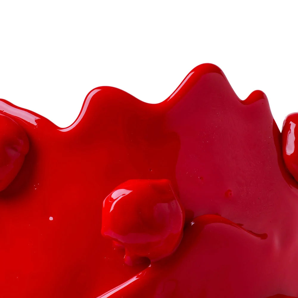 Nugget Vase - Matt Red