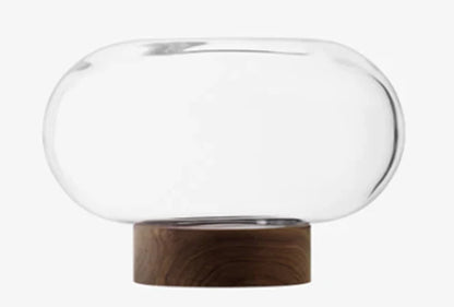 Oblate Vase Short - Clear