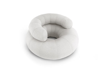 OGO Don Out Sofa  3D – Modern Luxury Sofa-A round, blue outdoor sofa designed for poolside use, with a plush and inviting appearance.
