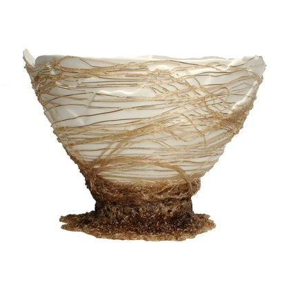 Ogiva Vase - Matt White And Clear