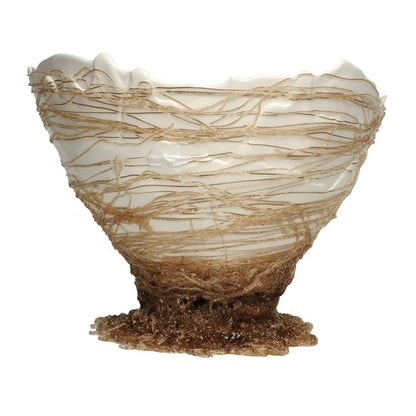 Ogiva Vase - Matt White And Clear