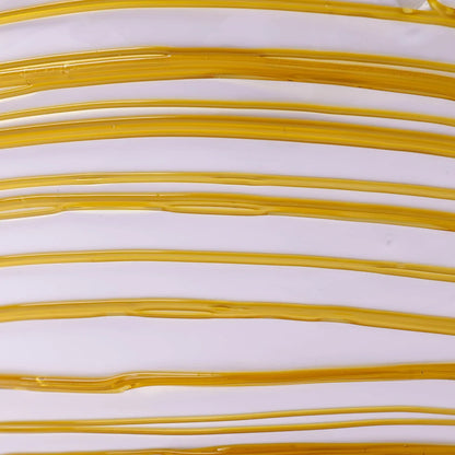 Ogiva Vase - Matt White, Clear Amber