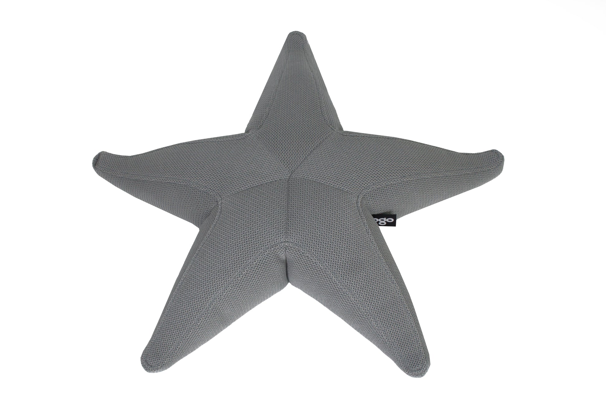 Ogo Starfish 3D-A green starfish-shaped pool float cushion with a textured fabric surface.