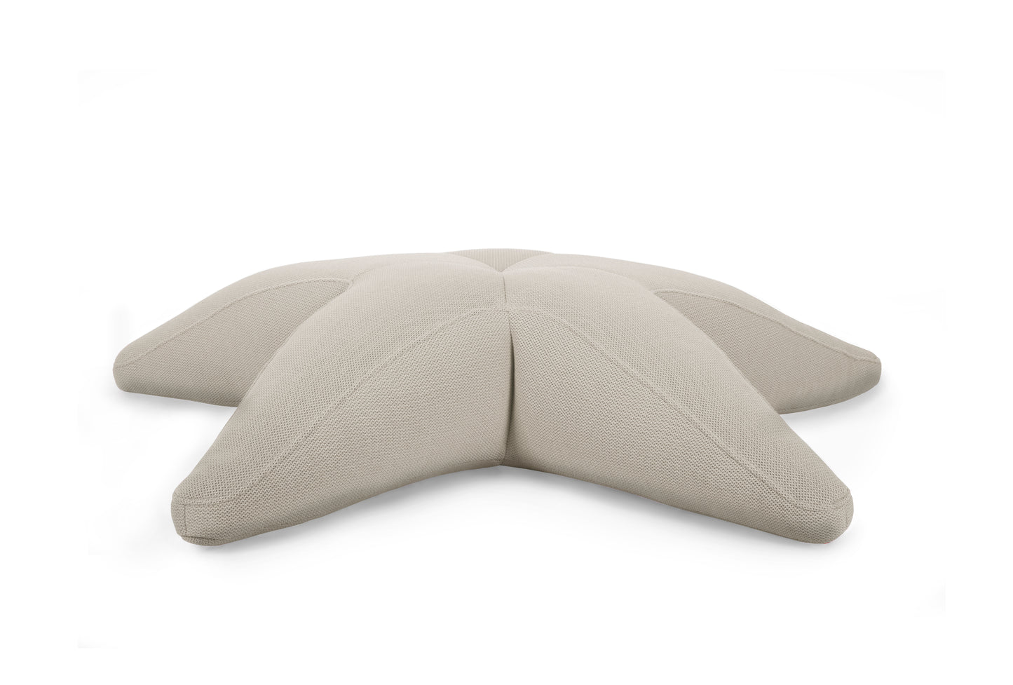 Ogo Starfish 3D-A green starfish-shaped pool float cushion with a textured fabric surface.