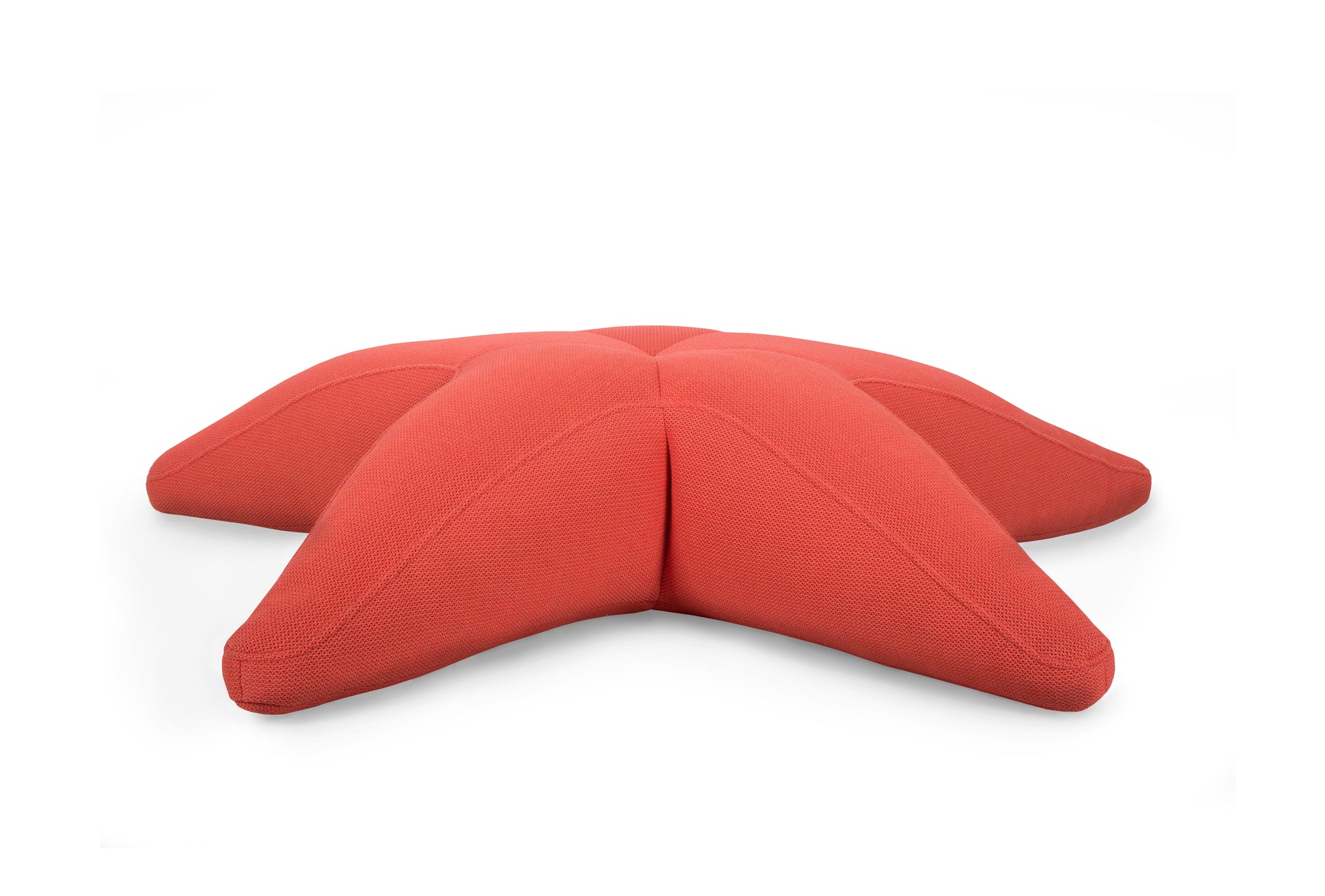 Ogo Starfish 3D-A green starfish-shaped pool float cushion with a textured fabric surface.