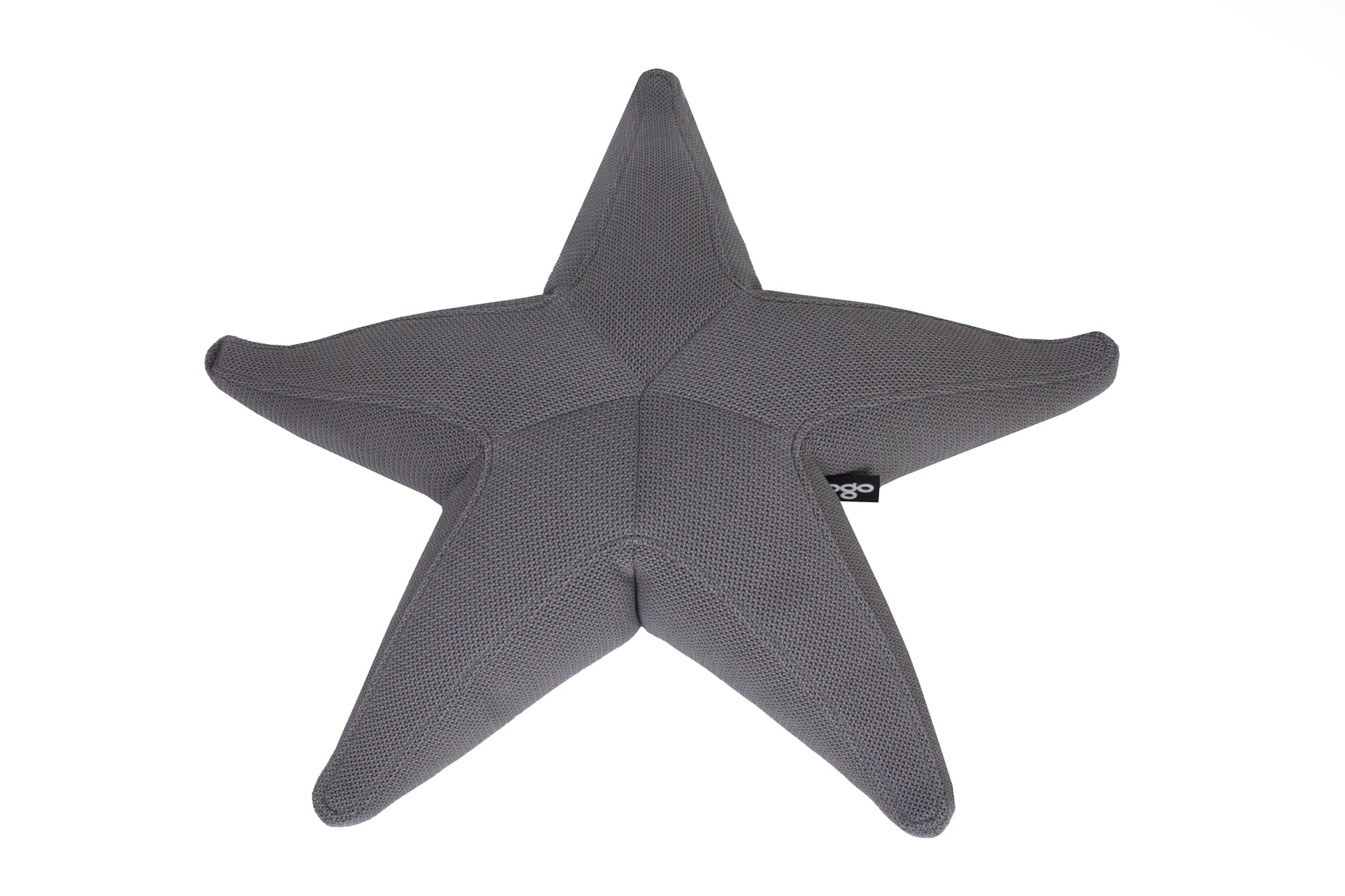 Ogo Starfish 3D-A green starfish-shaped pool float cushion with a textured fabric surface.