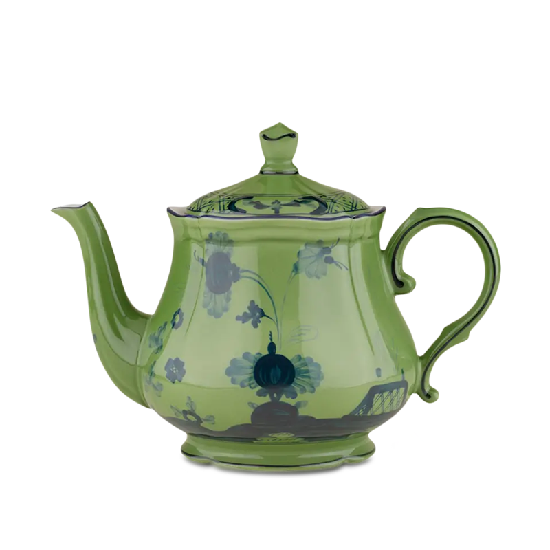 Oriente Italy Malachite Teapot With Cover