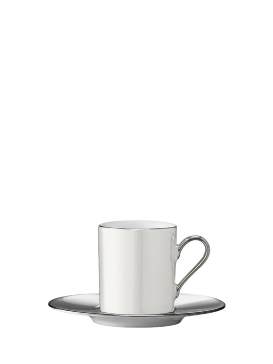 Palazzo Coffee Cup & Saucer - Pearl White