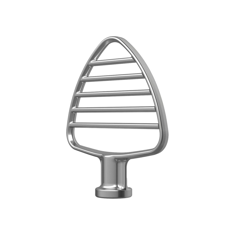 Pastry Beater-Metal kitchen attachment on a white background