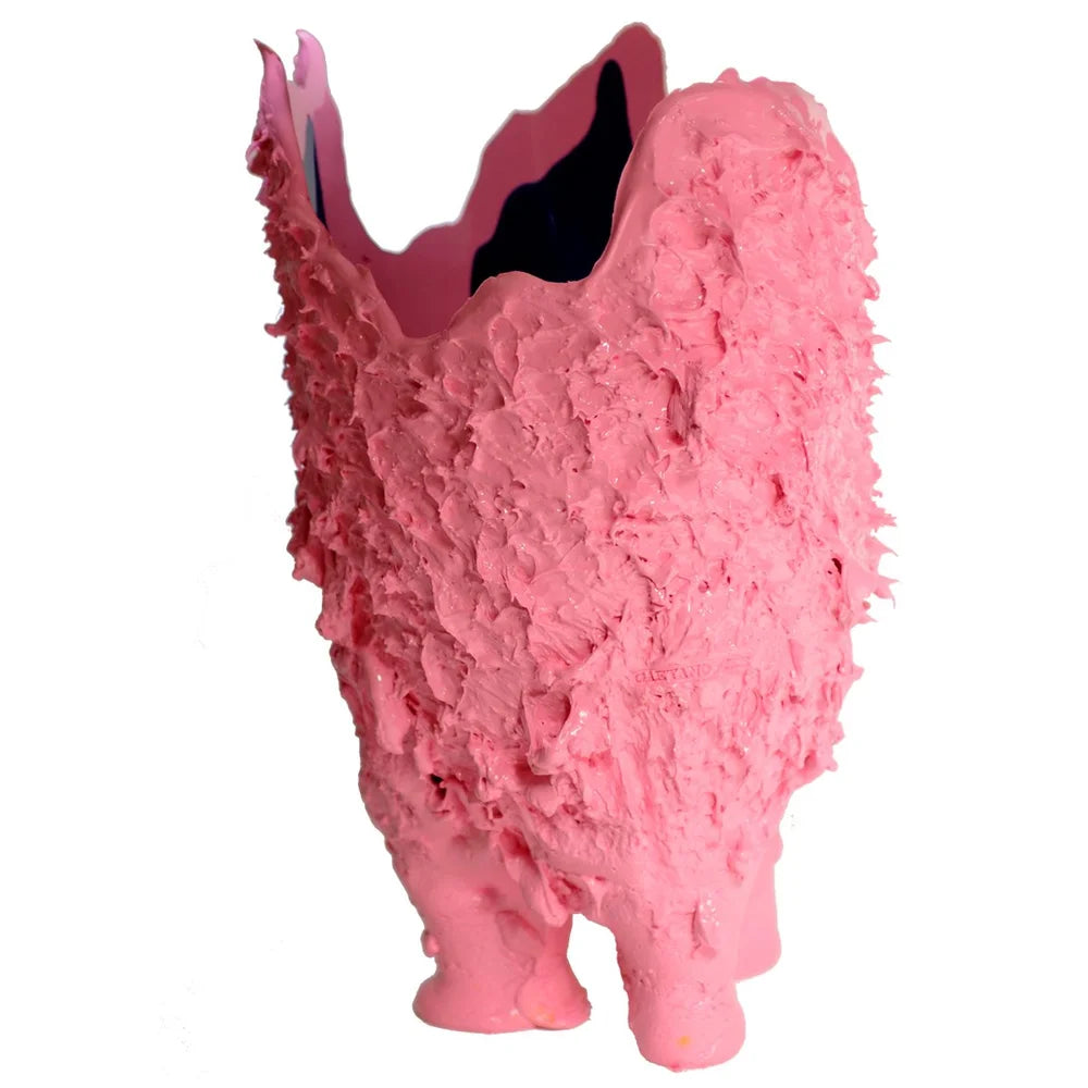 Lava Vase - Matt Pastel Pink And Blue