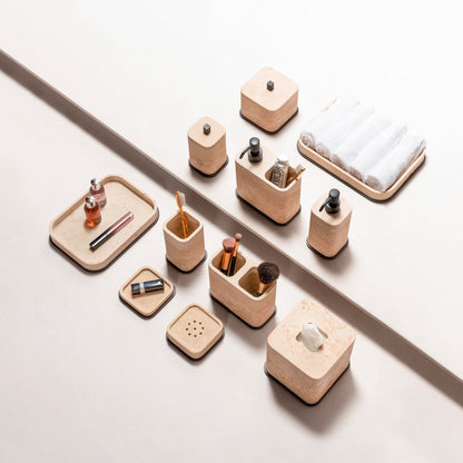 Polo Marble Double Toothbrush Holder