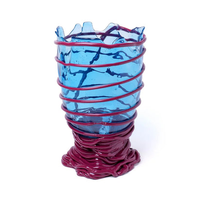 Pompitu II Vase - Clear Blue, Matt Cherry