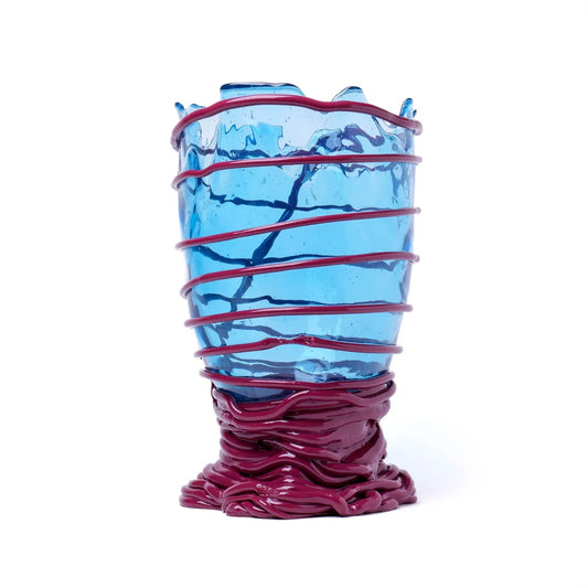 Pompitu II Vase - Clear Blue, Matt Cherry