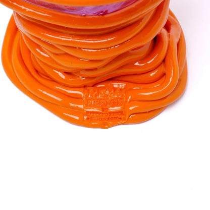 Pompitu II Vase - Clear Lilac And Matt Pumpkin