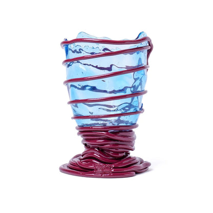 Pompitu II Vase - Clear Blue, Matt Cherry